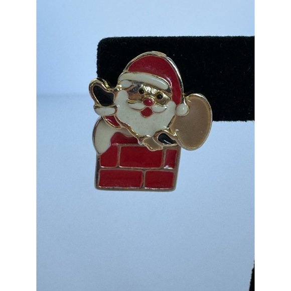 AIM Christmas Earrings Santa Chimney with Presents Bag Holidays Fashion Jewelry - Picture 4 of 8